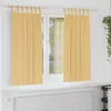 Image de Vidaxl Rideaux Avec Des Rideaux 2 Pcs Beige Polyester