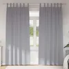 Image de Vidaxl Rideaux Avec Des Rideaux 2 Pcs Gris Clair Polyester