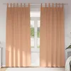 Image de Vidaxl Rideaux Avec Des Rideaux 2 Pcs Marron Clair Polyester