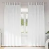 Image de Vidaxl Rideaux Avec Des Rideaux 2 Pcs Blanc Pur Polyester