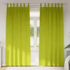 Image de Vidaxl Rideaux Avec Des Rideaux 2 Pcs Pomme Verte Polyester