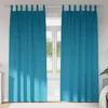 Image de Vidaxl Rideaux Avec Des Rideaux 2 Pcs Turquoise Polyester
