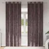Image de Vidaxl Rideau Avec Des Rideaux 2 Pcs Marron 245 X 140 Cm Velours