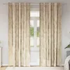 Image de Vidaxl Rideau Avec Des Rideaux 2 Pcs CrÃ¨me 245 X 140 Cm Velours
