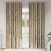 Image de Vidaxl Rideau Avec Des Rideaux 2 Pcs Champagne 225 X 140 Cm Velours