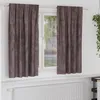Image de Vidaxl Rideau Avec Des Rideaux 2 Pcs Marron 175 X 140 Cm Velours