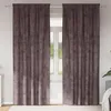 Image de Vidaxl Rideau Avec Des Rideaux 2 Pcs Marron 245 X 140 Cm Velours