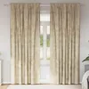 Image de Vidaxl Rideau Avec Des Rideaux 2 Pcs CrÃ¨me 245 X 140 Cm Velours