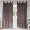 Image de Vidaxl Rideau Avec Des Rideaux 2 Pcs Marron 225 X 140 Cm Velours