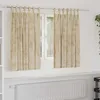 Image de Vidaxl Rideau Avec Des Rideaux 2 Pcs CrÃ¨me 140 X 140 Cm Velours