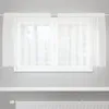 Image de Vidaxl Rideaux Avec Des Rideaux Floral Blanc Polyester