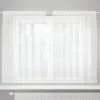 Image de Vidaxl Rideaux Avec Des Rideaux Blanc Polyester