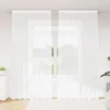 Image de Vidaxl Rideaux Avec Des Rideaux Floral Blanc 200 X 280 Cm Polyester