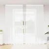 Image de Vidaxl Rideaux Avec Des Rideaux Floral Blanc Polyester