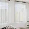 Image de Vidaxl Rideaux Avec Des Rideaux Floral Blanc 600 X 280 Cm Polyester