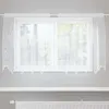 Image de Vidaxl Rideaux Avec Des Rideaux Floral Blanc 150 X 100 Cm Polyester
