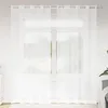 Image de Vidaxl Rideaux Avec Des Rideaux 2 Pcs Blanc Polyester