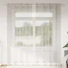 Image de Vidaxl Rideaux Avec Des Rideaux 2 Pcs CrÃ¨me Polyester