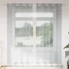 Image de Vidaxl Rideaux Avec Des Rideaux 2 Pcs Gris FoncÃ© Polyester