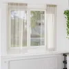 Image de Vidaxl Rideaux Avec Des Rideaux 2 Pcs Sable Polyester