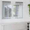 Image de Vidaxl Rideaux Avec Des Rideaux 2 Pcs Gris FoncÃ© Polyester