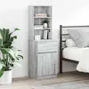Image de vidaXL Table de chevet sonoma gris 39x35x125 cm bois dÂ¿ingÃ©nierie
