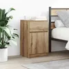 Image de vidaXL Tables de chevet 2 pcs chÃªne artisanal 39x35x65 cm
