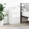 Image de vidaXL Tables de chevet avec 3 tiroirs 2 pcs blanc 39x35x65 cm