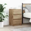 Image de vidaXL Table de chevet avec 3 tiroirs chÃªne artisanal 39x35x65 cm