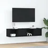 Image de vidaXL Meubles TV 2 pcs chÃªne noir 60x31x25,5 cm bois d'ingÃ©nierie