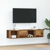 Image de vidaXL Meubles TV 2 pcs vieux bois 60x31x25,5 cm bois d'ingÃ©nierie