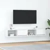 Image de vidaXL Meubles TV 2 pcs blanc 80x31x25,5 cm bois d'ingÃ©nierie