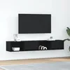 Image de vidaXL Meuble TV 2 pcs chÃªne noir 80x31x25,5 cm bois d'ingÃ©nierie