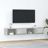Image de vidaXL Meubles TV 2 pcs gris bÃ©ton 80x31x25,5 cm bois d'ingÃ©nierie