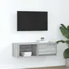 Image de vidaXL Meuble TV sonoma gris 80x31x25,5 cm bois d'ingÃ©nierie