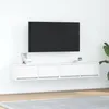 Image de vidaXL Meubles TV 2 pcs blanc 80x31x25,5 cm bois d'ingÃ©nierie