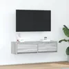 Image de Meuble TV vidaXL Gris Sonoma 100x31x25,5 cm en Bois d'ingÃ©nierie