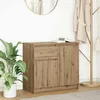 Image de vidaXL Buffet avec tiroir chÃªne artisanal 71x35x65 cm bois ingÃ©nierie