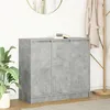 Image de vidaXL Buffet gris bÃ©ton 85x34x76 cm bois d'ingÃ©nierie