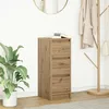 Image de vidaXL Buffet chÃªne artisanal 29,5x34x76 cm bois d'ingÃ©nierie