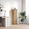 Image de vidaXL Buffet haut chÃªne artisanal 29,5x34x119,5 cm bois d'ingÃ©nierie