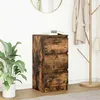 Image de vidaXL Buffet chÃªne fumÃ© 37,5x35x76 cm bois d'ingÃ©nierie