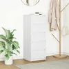 Image de vidaXL Buffet avec tiroirs blanc 37,5x35x99 cm bois d'ingÃ©nierie