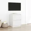 Image de vidaXL Meuble TV blanc 40x35x54 cm bois d'ingÃ©nierie