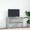 Image de vidaXL Meuble TV gris bÃ©ton 80x35x54 cm bois d'ingÃ©nierie