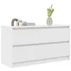 Image de Commodes VidaXL  Meuble TV  bois d'ingénierie blanc 100x35x54 cm P31599900