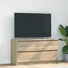 Image de vidaXL Meuble TV chÃªne sonoma 100x35x54 cm bois d'ingÃ©nierie