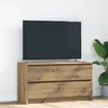 Image de vidaXL Meuble TV chÃªne artisanal 100x35x54 cm bois d'ingÃ©nierie