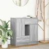 Image de vidaXL Buffet avec tiroirs et portes sonoma gris 70,5x34x74,5 cm