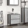 Image de Vidaxl Meuble De Salle De Bain Avec Lavabo Et Tiroirs 60x34,5x60 Cm